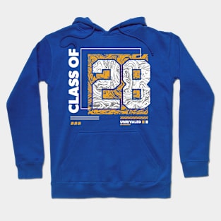 Class of 2028 Urban Streetwear // Graduation Class of '28 Gold Hoodie